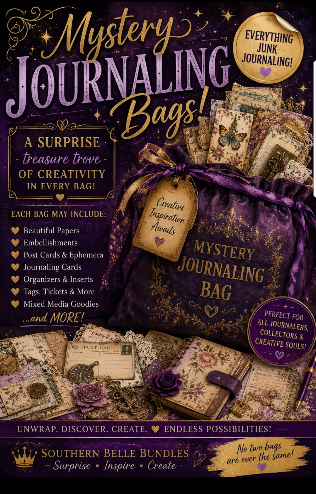 Journaling Mystery Bags