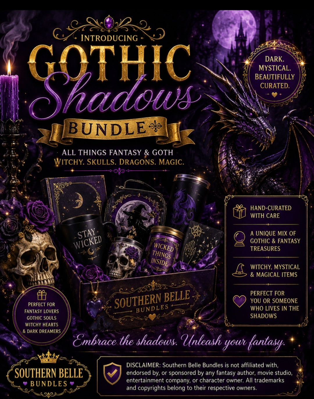 GOTHIC SHADOW BUNDLE 20 ITEM